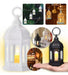 Fashion Mini Farol Vintage C/vela Led Parpadeante Decorativo A Pila 6