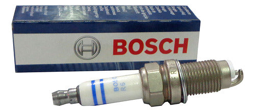 Bosch Cable Kit + 4 Spark Plugs for Volkswagen Fox 1.6 2003 1