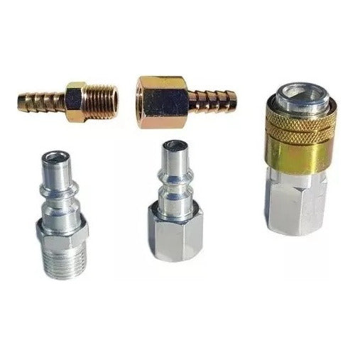 KIT HERRAMIENTAS Quick Coupling Set 1/4" - 1 Coupler and 4 Fittings 0