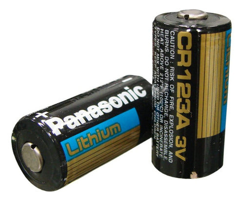 Panasonic CR123A 3V Lithium Battery Pack of 2 1