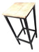 Industrial Iron and Wood Stool F021 - In Stock 1