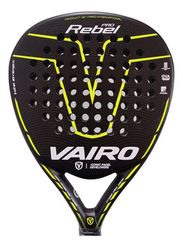 Vairo Paleta Padel Paddle 6.3 Rebel Pro + Gifts 0