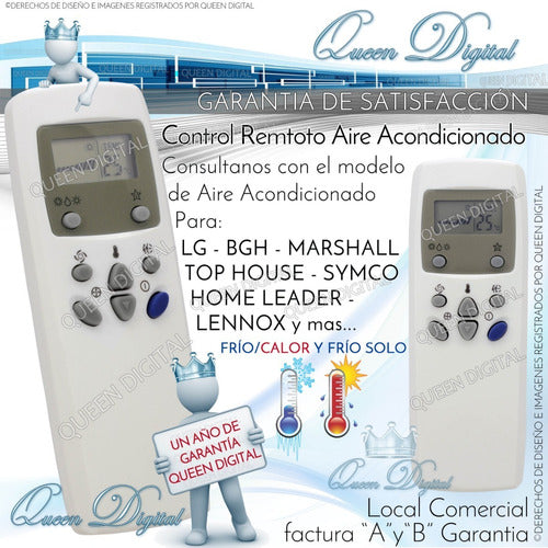 Control Remoto Aire Acondicionado LG Top House Bgh Symco 1