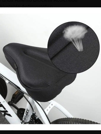 Funda Cubre Asiento Negro De Silicona P/ Bicicleta/ Spinning 1