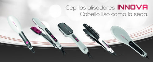 Cepillo Alisador Gama (133) Innova Digital Electrico Peine Cabello Antifrizz Pelo Brillo Anti Frizz - Garantia Oficial - 6