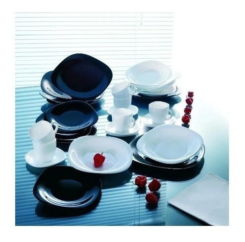 Set of 6 Luminarc Carine Deep White Plates - Opal Glass 4