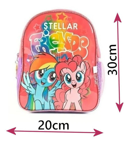 Wabro My Little Pony Garden Backpack + Plastic Mug School Combo 4