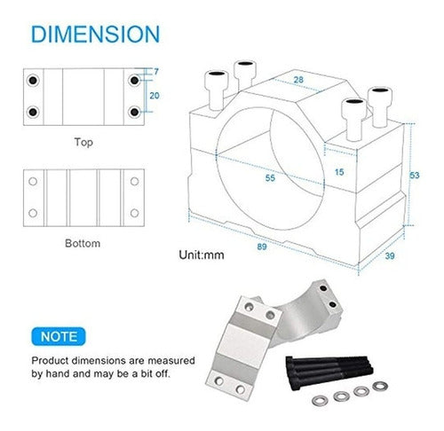 Daedalus CNC Kit Brushless Shaft Motor, 400W, ER11 3