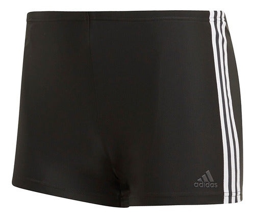 adidas Boxers De Natación 3 Stripes - Negro 0