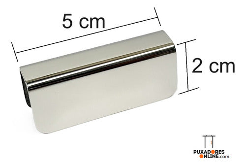 Perfil U Conectivo União Para Vidro De 8 E 10mm Inox Reto 2