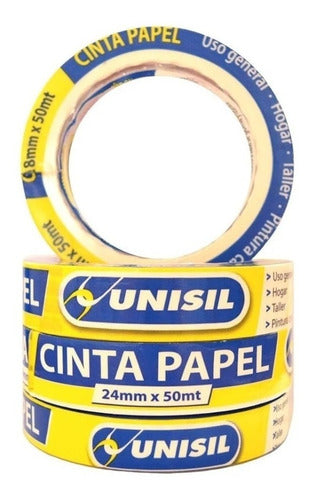 Unisil / Adelbras Masking Paper Tape 18mm x 50 Meters K37 0