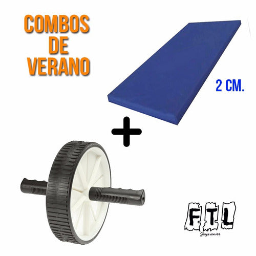 FTL Abdominal Wheel + Sports Mat - Abdominal Pack 0