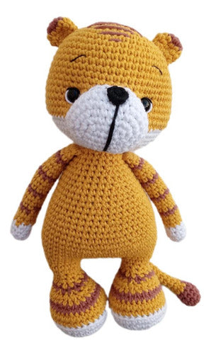 AMIGUIS CROCHET Tigre Amigurumi Muñeco De Apego Tejido Al Crochet 0