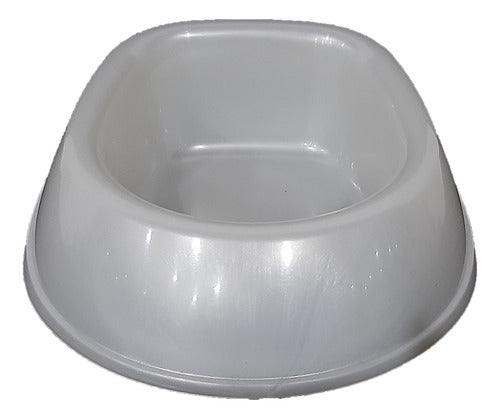 Oval Small Plastic Dog and Cat Feeder Waterer 12