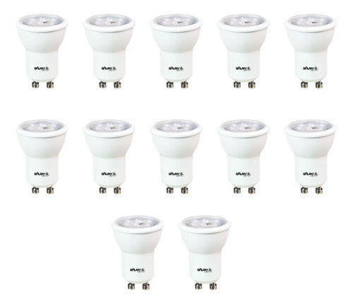 Kit 12x Lâmpada Mr11 Minidicróica Led 4w 3000k Galaxy Bivolt 0