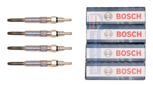 Bosch 4 Glow Plugs Volkswagen Gol Country 1.9 SD 2006 2007 2008 2009 0