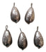 Set of 5 50g Pear-Shaped Lead Sinkers for Fishing 0