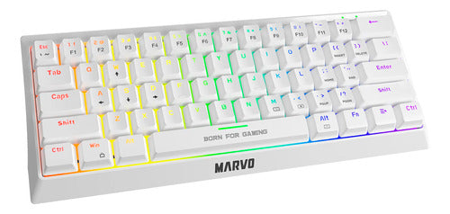 Marvo KG962 Mechanical Keyboard White - Tecnobox 1