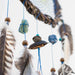 Handmade Dreamcatcher with Semi-Precious Stones and Natural Feathers in Willow Wood 9