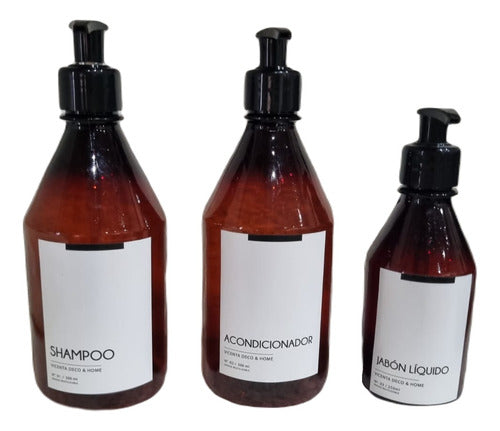 Set of Shower Dispenser Pack 3x2 Shampoo and Conditioner 0