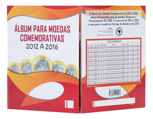 Pasta Para Colecionar Moedas Real 1994 A 2035 + Olímpiadas 6