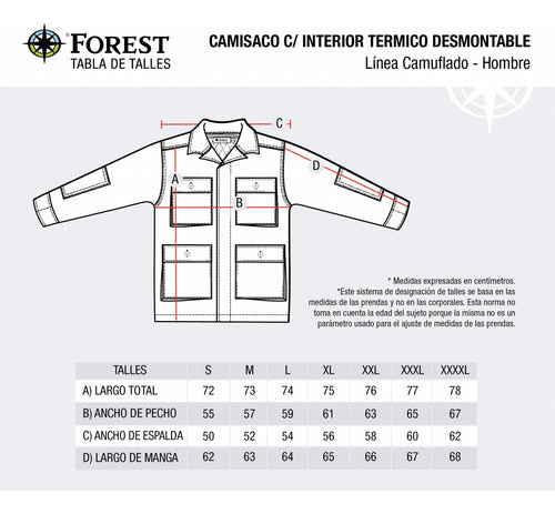 Forest Camisaco Camuflado Hoja Y Bosque Seco Calidad Forest 1