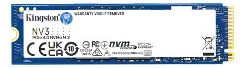 Kingston SSD Solid State Drive 1000GB NV3 NVMe M.2-2280 1