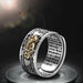 Burdah Adjustable Feng Shui Ring for Luck and Fortune - Silver 1