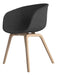 Lumax Eames Dining Chairs with Upholstered Armrests - Black 1