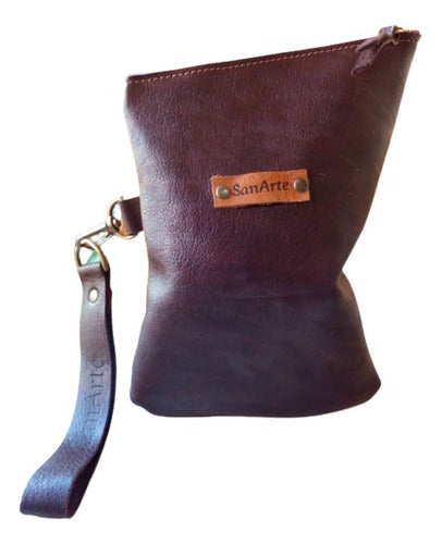 Handmade Leather Yerba Mate Holder - Sanarte Mountain Model 5