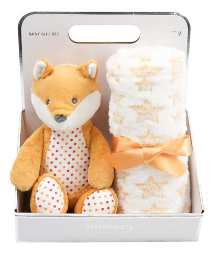 Generic Gift Set Blanket and Plush - Orange Fox (xybl18or) 0