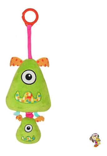 Colorful Musical Monsters Plush Crib Mobile Imported 6