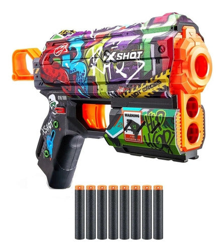 Zuru X-Shot Skins Flux Blaster 8 Dart Shooter 0