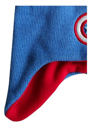 Marvel Gorro Niños Teens Pompon Capitán América 1