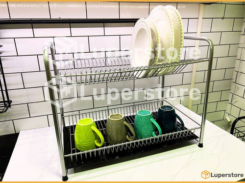 Luperstore Giant 30-Plate Dish Drainer 2