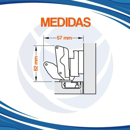 Cima 165º Corner Hinge 35 mm for Kitchen Cabinets 3