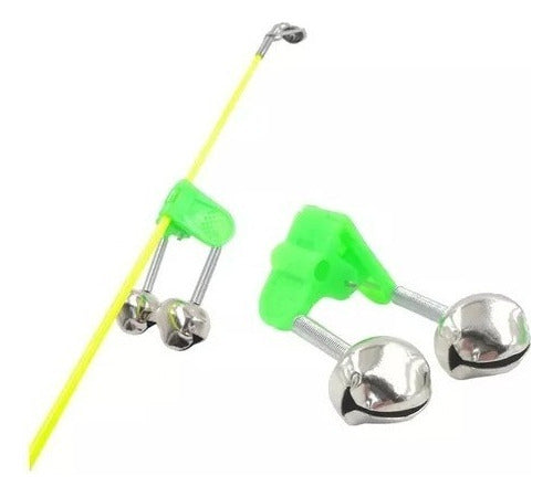 Kit 5 Sino Duplo Alarme Para Vara De Pesca Guizo Sininho 3