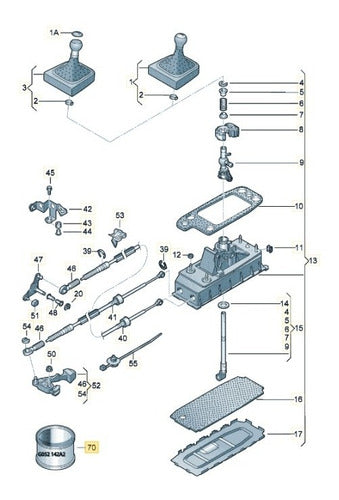 Vika Cable De Selectora P/ VW Scirocco Vento P/ Audi A3 04/16 6