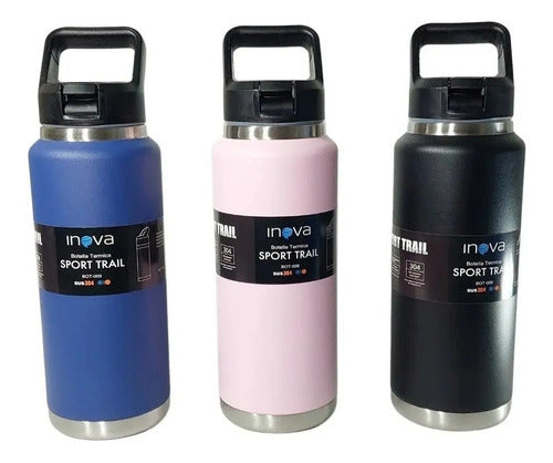 Inova Sports Thermal Bottle Cold Hot 1 Liter Stainless Steel 0