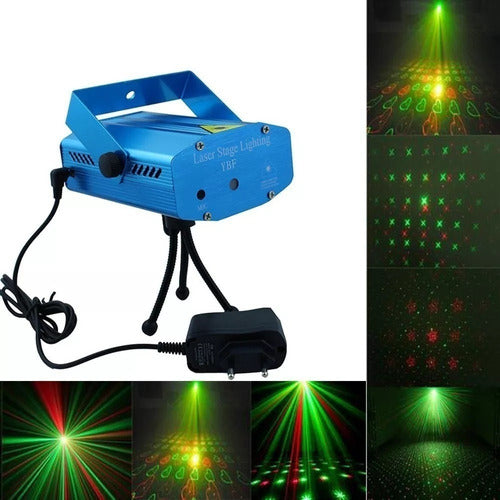 Multipoint Audio-Rhythmic LED Laser Rain DJ Light 1