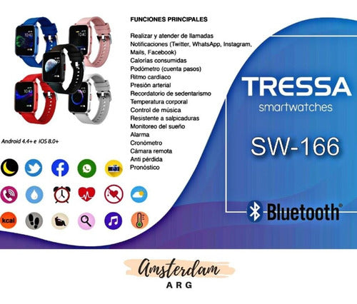 Tressa Smartwatch SW-166 Official Agent Warranty 6