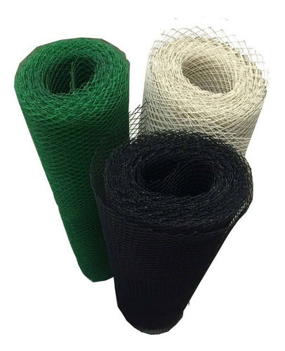 Plastic Mesh Fence - Diamond Pattern 4m x 1.20m Black 0