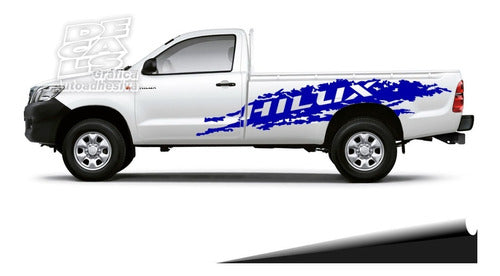 Toyota Hilux Lateral Decal Set for Single Cab Paint Job 20