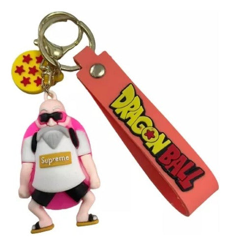 Imported 3D Rubber Keychain - Master Roshi 0