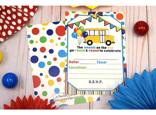 Amanda Creation Wheels On The Bus Themed Birthday Party Fill 4