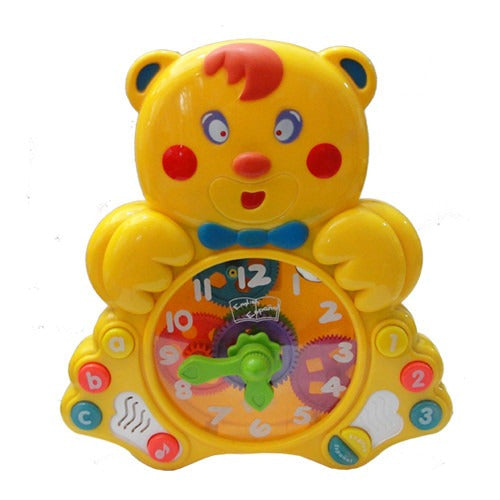 Juego Didactico Reloj Bilingue Oso  Melodia Numero  Hora 0