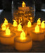 Smokeless Candles - 12 LED Warm Light for Weddings and Centerpieces 2