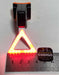 Red LED Rear Triangle Light for Bicycle USB x 5 Functions C-418 2