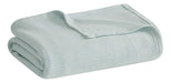 Madison Park Freshspun Basketweave Luxury Cotton Blanket Blu 2