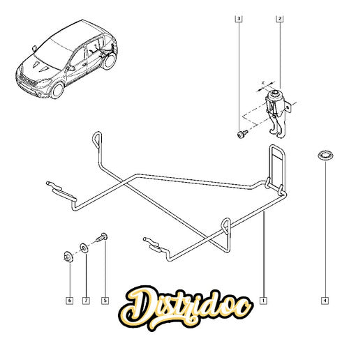 Soporte Rueda De Auxilio Renault Sandero Stepway 2